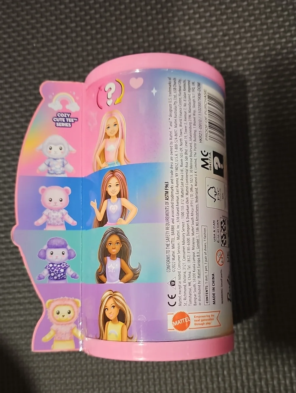 Barbie Cutie Reveal Pink Rainbow Surprise Toy - Pink